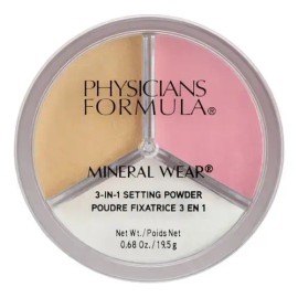 Physicians Formula Polvo Mineral 3 en 1 Mineral Wear Cobertura Ligera 19.5g