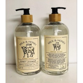Home & Body 2 Bottles Honey Lavender Gentle & Hydrating Hand Soap 24.5 fl oz Each
