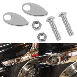 Rear Turn Signal Cover Plates Fender Strut Cover Plates Replacement for Harley Dyan Street Bob Fat Bob Low Rider Wide Glide Switchback Super Glide FXDC FXDLS FXDBL 2006-2017