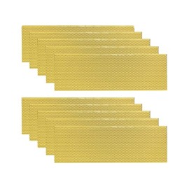 Hoover Hives Yellow Wax-Coated Medium Foundations – Bee-Friendly Comb Building for Langstroth Hives (40)