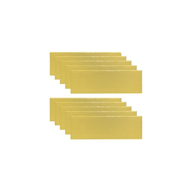 Hoover Hives Yellow Wax-Coated Medium Foundations – Bee-Friendly Comb Building