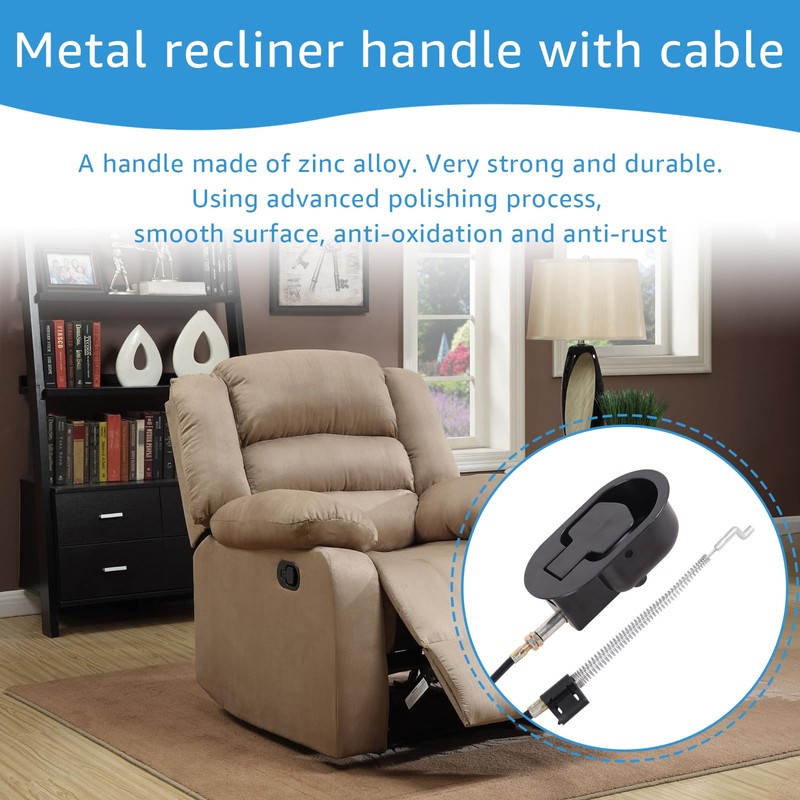 Metal recliner handle replacement, backrest tilt adjuster replacement parts, used