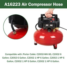 Air Compressor Hose A16223 Replacement Porter Cable Air Compressor Parts C2002-WK 6G, C2002 6 Gallon, C2002 1 HP 6 Gallon and DeWalt D551681.8HP 15G Compressor