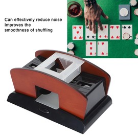 Automatic Card Shuffler, One Key Start, Noise Reduction, Quick Shuffling, Convenient Accessory, Portable Design, 2 Deck, Poker Shuffler for Family Party Games