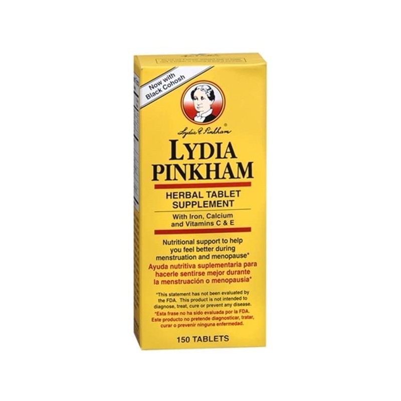 Lydia Pinkham Herbal Tablet Supplement 150 Tablets (Pack of 4)