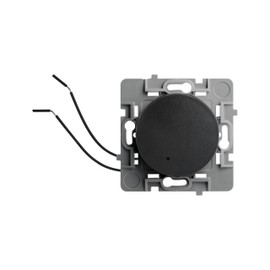 DEBFLEX - Casual Evo – Druckschalter – Wandschalter mit Kontrollleuchte für Lichtsteuerung – schnelle Installation – ABS – Unterputz – Schwarz – 48 x 48 x 41 mm