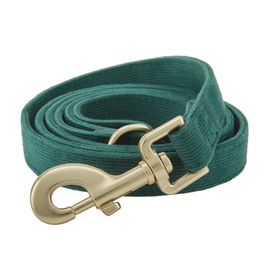 Petiry Soft Dog Lead Small Cotton Corduroy Thick Dog Leash for Puppy Small Dogs,1.5cm x 150cm,Green S