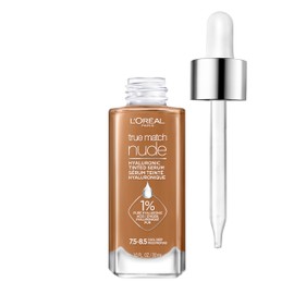 L'Oreal Paris True Match Nude Sérum Tintado con Ácido Hialurónico, Cool Deep 7.5-8.5, 1 fl oz