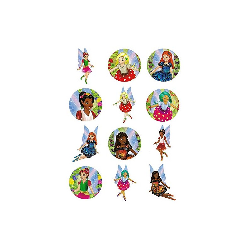 HENBRANDT 3 Packs of 12 Fairy Themed Tattoos