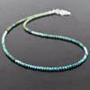 QNAVIC Turquoise Jewelry For Women Real Blue Round Beads Dainty
