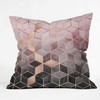 Society6 Elisabeth Fredrik Son Pink Grey Gradient Cubes 2 Indoor