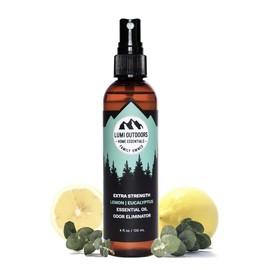 Lumi Outdoors Natural Shoe Deodorizer Spray & Odor Eliminator - Extra Strength Eucalyptus Lemo