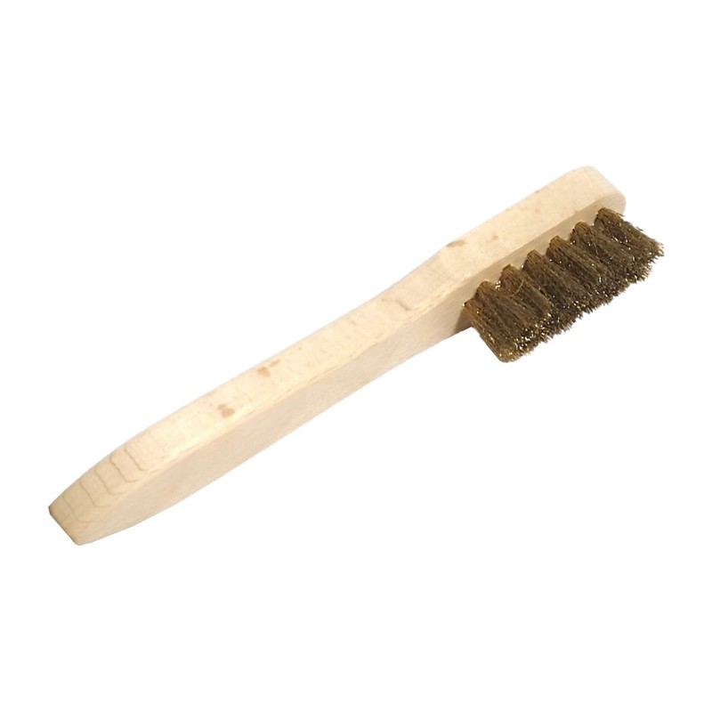Hebold Shoemaking Brass Brush for Sensitive Suede Leather, Nubuck Leather