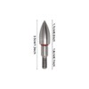 BDKMMS Archery Field Points, 5Pcs 100/150/200/250/300/350 Grains Stainless Steel Archery
