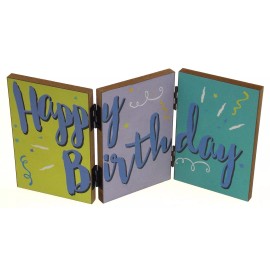 Unbranded Happy Birthday Accordion Sign Pink Womens Cat Socks Gift Present Mother Wife Fun