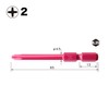 Vessel IR162065 Color Stepped Bit + 2 x 65 Set
