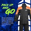 HWK Motorcycle Rain Suit for Men and Women, Two-Piece Waterproof