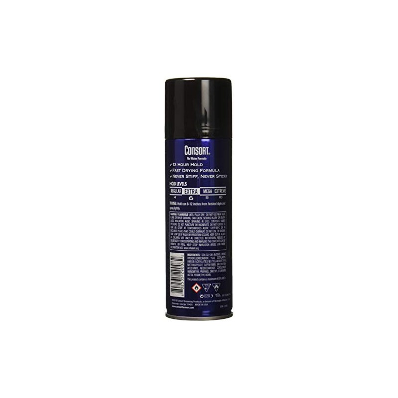 Consort For Men Hair Spray Unscented Extra Hold 8.30 oz