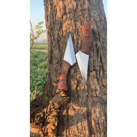 Handcrafted Rasp Farreir steel Kiridashi Knife Japanese Utility Knife WoodHandle