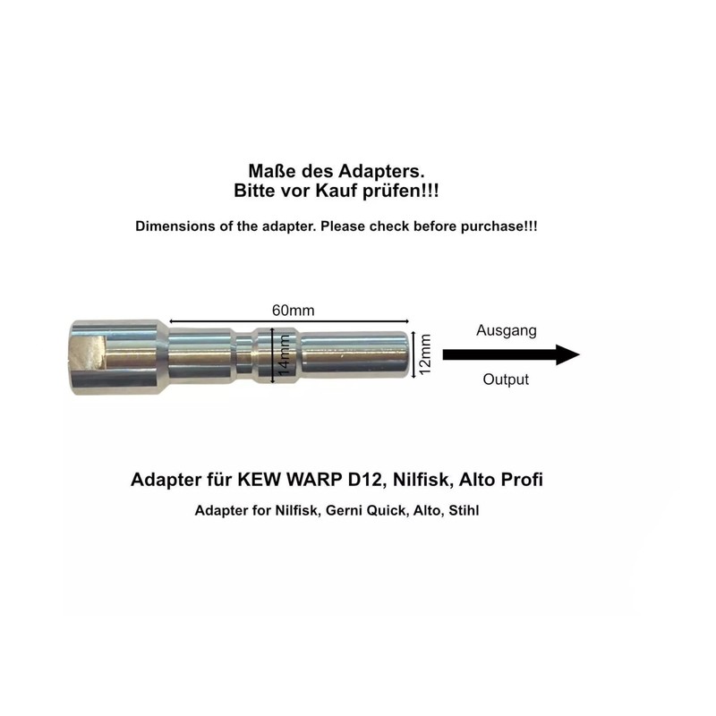 M&M Smartek High Pressure Nozzle with Protection for Nilfisk Neptune