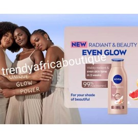 Nivea Radiant BEAUTY, Visible Even Glow Tone With Vit. C. 400MLX 1 ALL SKIN TYPE