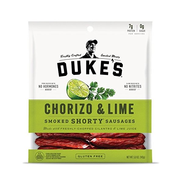 Duke's Chorizo & Lime Pork Sausages, 5 Ounce
