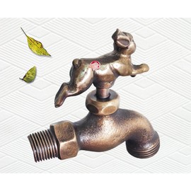 Taiwan Decoraitve Solid Brass Rabbit Garden Outdoor Faucet 4" Inches L, Bunny Faucet