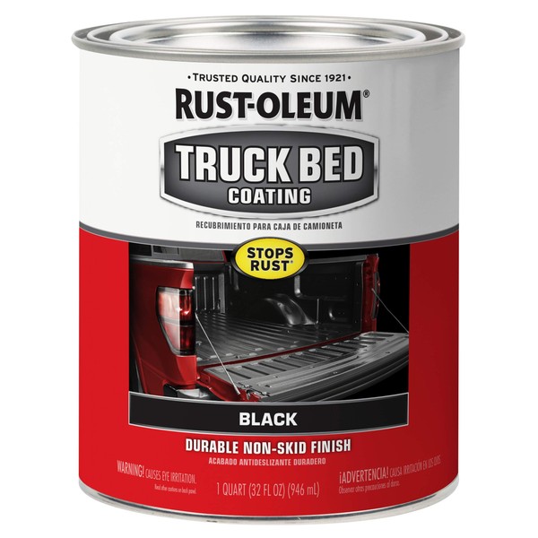 Rust-Oleum 342668 Automotive Truck Bed Coating, Quart, Black, 32 Fl Oz