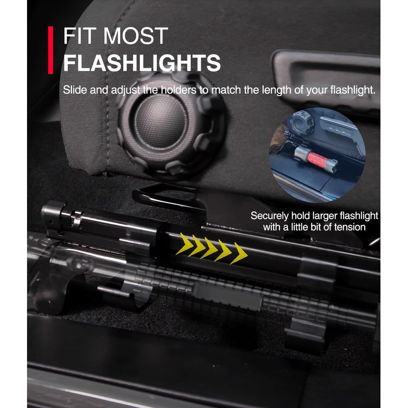 Flashlight Holder Bracket Mount for Jeep - Suitable for 2018-2025