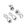 20 Pieces Stainless Steel Beaded Ball Chain Pull Loop Connectors