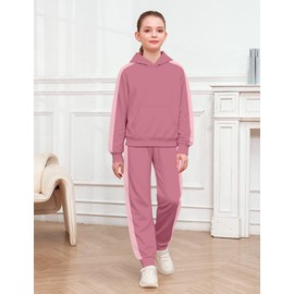 Fuermos Teen Girl Clothes Casual Hoodies Long Sleeve Fashion Sweatshirts and Sweatpants Girls Clothing Size 14