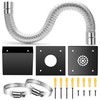 Zhaoyao Pellet Stove Pipe Kit, Aluminum 2’’ x 60’’ Pellet