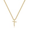 KissYan Initial Necklaces for Women 14K Gold Plated CZ Letter