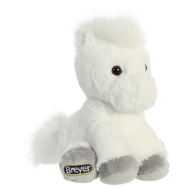 Breyer Aurora® Exquisite Horse Stuffed Animal - Realistic Detailing - Imaginative Play - White 8 Inches