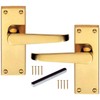 Golden Grace Victorian Straight Lever Latch Door Handle Handles -