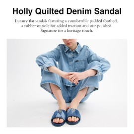 Coach Women's Holly Sandal Platform, Denim, 7