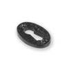 Antique Black Cast Iron Escutcheon Plates Keyhole Cover Key Hole