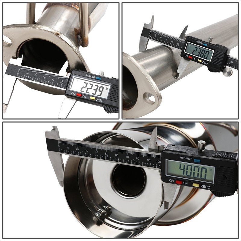 DNA Motoring CBE-ARSX-NS Stainless Steel Catback Exhaust System