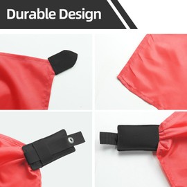 Airsoft Dead Rag - Bright Red Quick-Deploy Pouch, Molle Compatible for Airsoft Games (Black)