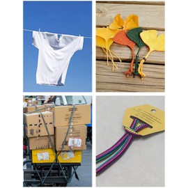 KuTi Kai 20M(64FT) Nylon Rope,Climbing Traction Tying Powerful Rope,Multi-functional Thick Tarp Hanging String for Gardening Design,Wedding,Fishing,DIY and Luggage Bundling (Green, 4MM)