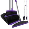 Broom with Dustpan Combo Set and Silicone Air Broom Kit,