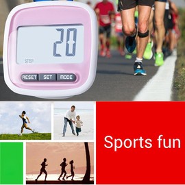Walking Pedometer,Step Tracker Running Counter with 3D Sensor, Calories Distance and Weight Setting for Running Fitness Hiking (Pink)