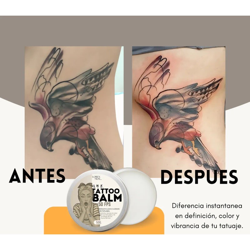 Balsamo Para Tatuajes +50 Fps - Hidrata Y Protege Del