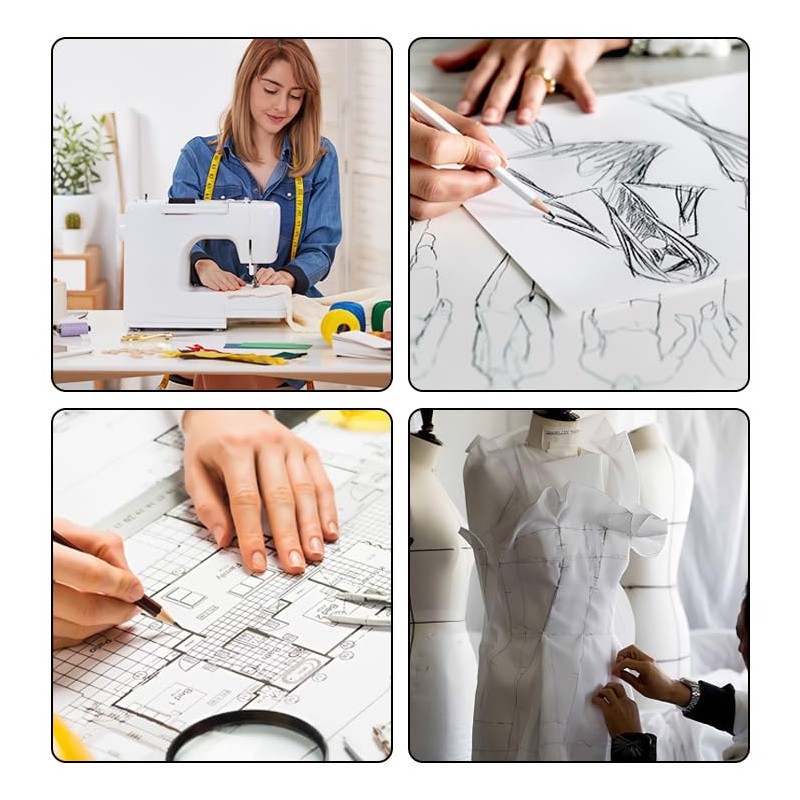 KDSSYFT Right Angle Sewing Ruler Inside 16.5cm 8" Outside Plastic