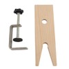 Jewelry Table Clamp, Wooden Bench Pin with V Slot and