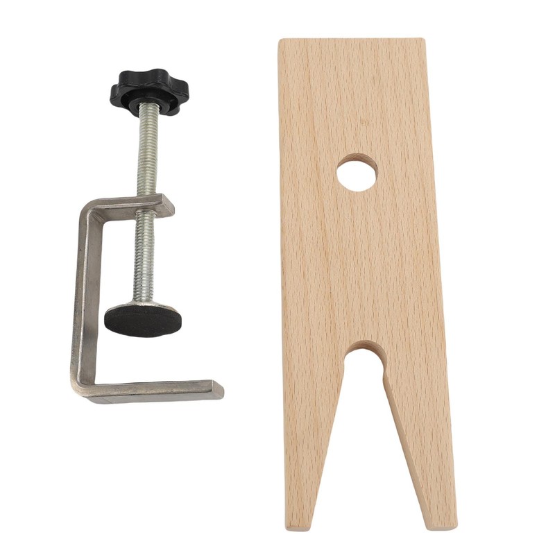 Jewelry Table Clamp, Wooden Bench Pin with V Slot and