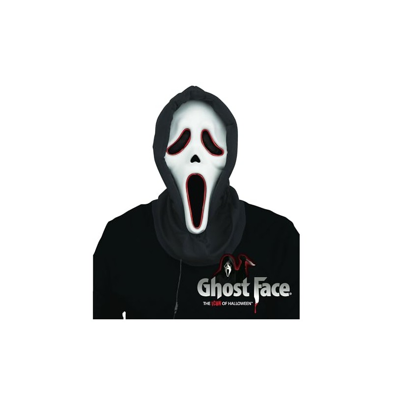 Random Party Mascara GhostFace Scream con tira de luz LED