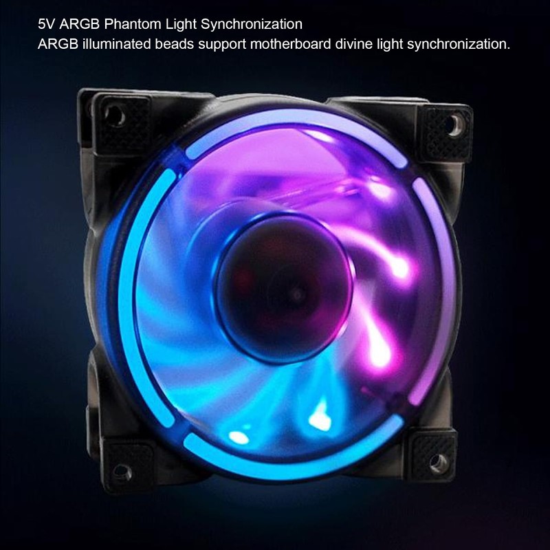 ARGB Case Fan 80mm, Hydraulic Bearing, PWM Intelligent Temperature Control