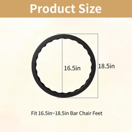 VZU 2 PCS Bar Stool Leg Floor Protection Rings, Non-slip Environmentally Friendly Stretchable, Bottom Pad Protects Wooden Floor Without Scratches and Noise, Suitable for 16.5-18.5-Inch Chair Base