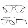 RB. Pilot Reading Glasses for Men Square Double Bridge Light